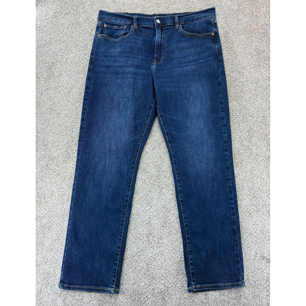 Lucky Brand 410 Athletic Fit Jean Mens 36x30 Blue NOBEL Wash Dark Indigo Stretch